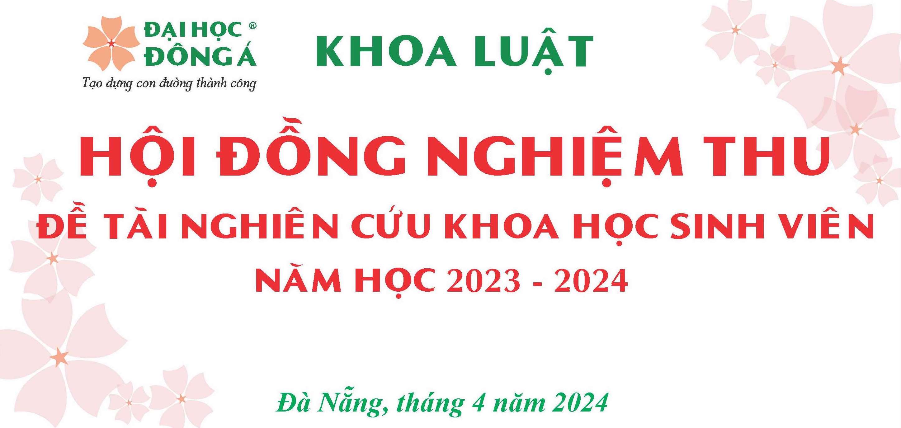 Nghiệm thu đề tài Nghiên cứu khoa học năm học 2023-2024